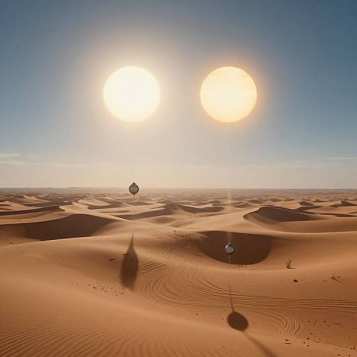 Surreal Desertscape with Melting Clocks