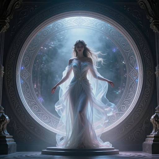 Goddess of Illusion in Magic Circle