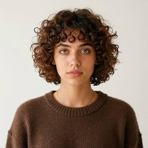 Portrait of a Young Woman in Sweater