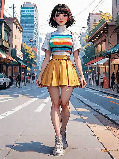 Contemporary Street Style Fashion Portrait