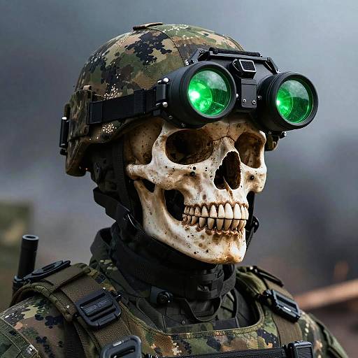 Stealth Soldier Skull with NVG