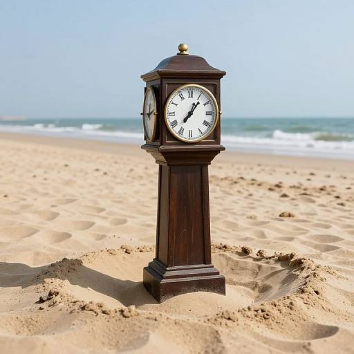 Ancient Clocktower Buried in Sand