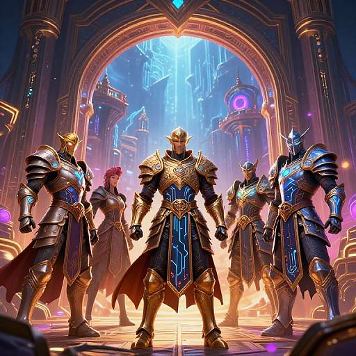 Epic Fantasy AI Warriors Portal