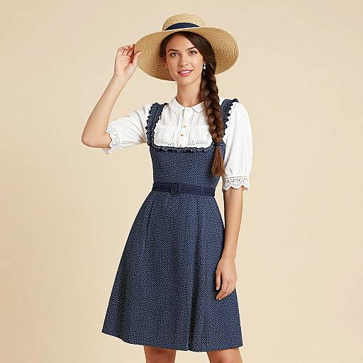 Pioneer Woman in Traditional Costume