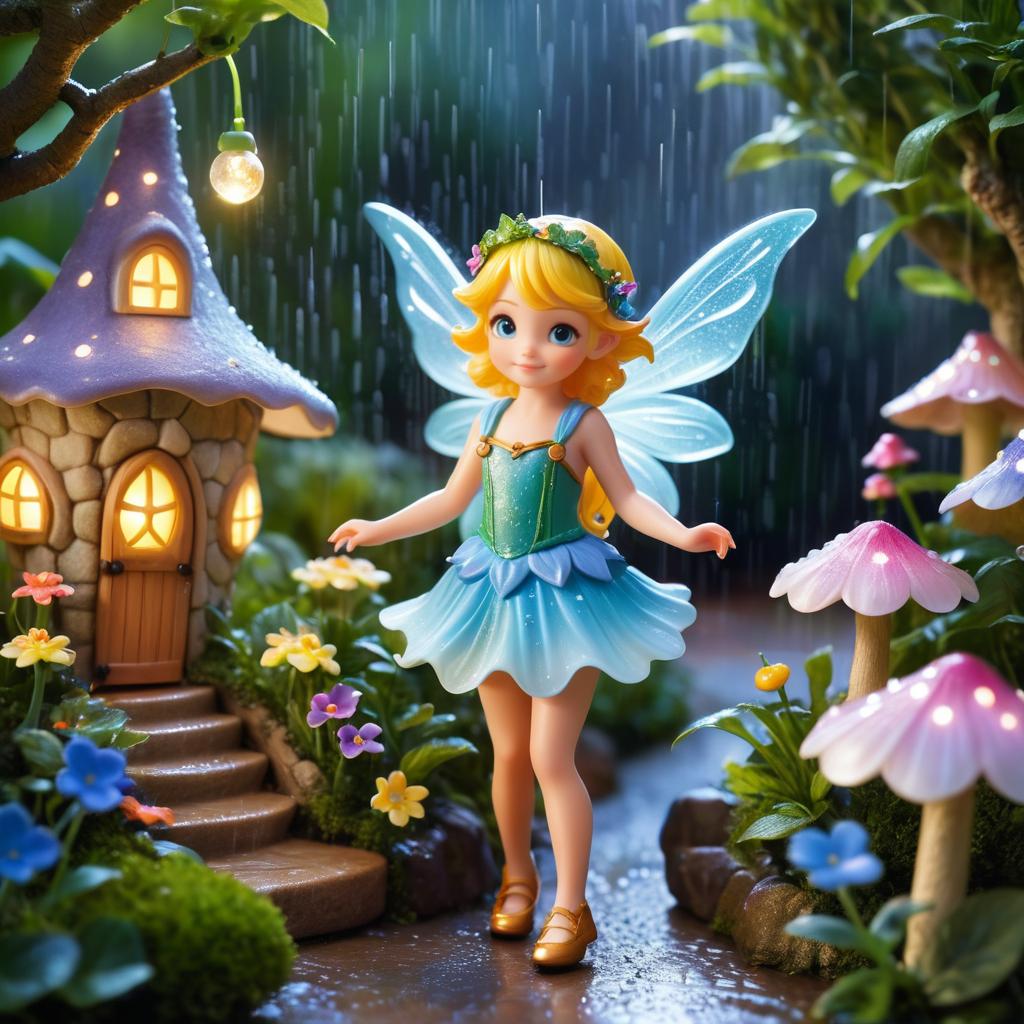 Playful Innocence in a Fairy Garden