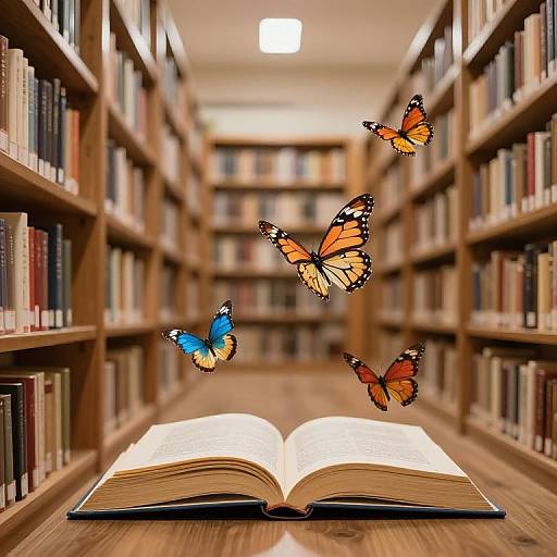 Magical Library with Living Books