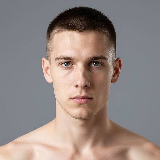 High-Quality Portrait of Fit European Man
