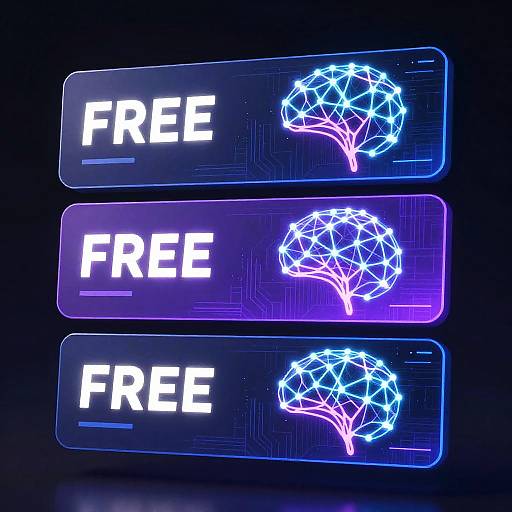 Glowing Neural Network Banner Design