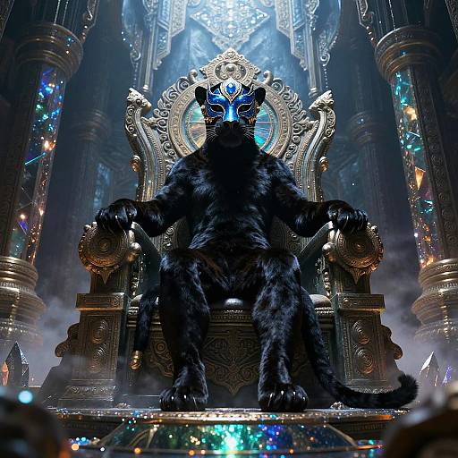 Regal Panthera Princess in Crystal Grotto