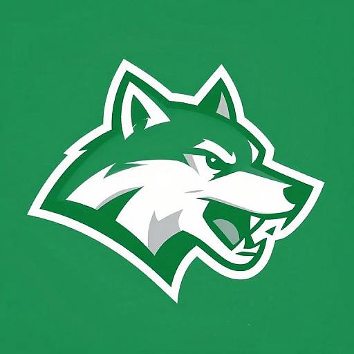 Dynamic Wolf Mascot Album Cover