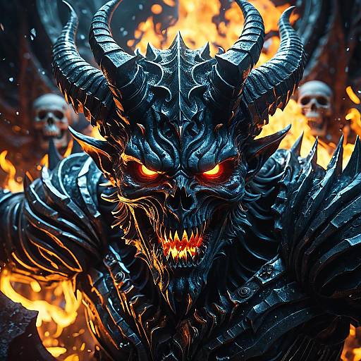 Epic Close-Up of the Devil's Portrait