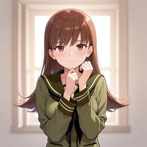 Brown Haired Girl with Ring