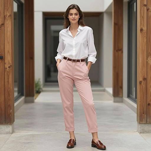 Young Woman in Casual Urban Outfit