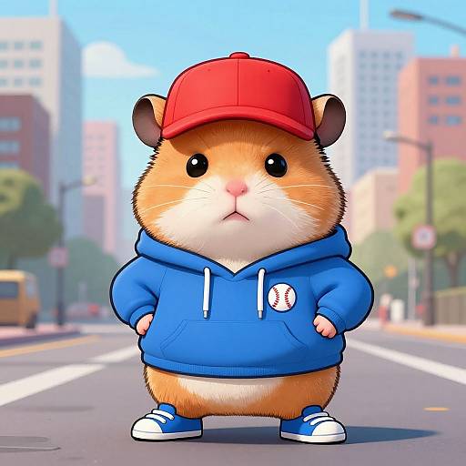 Irritable Hamster in Urban Hoodie