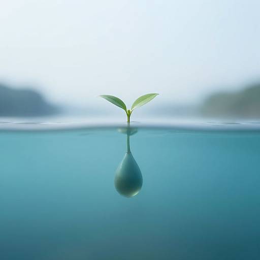 Serene Sprout in Teardrop Lake