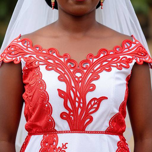 Tsonga Wedding Dress Close-Up