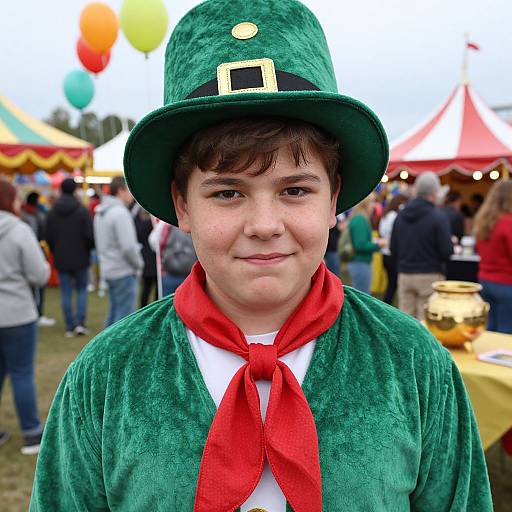 Teen Leprechaun at Summer Fair