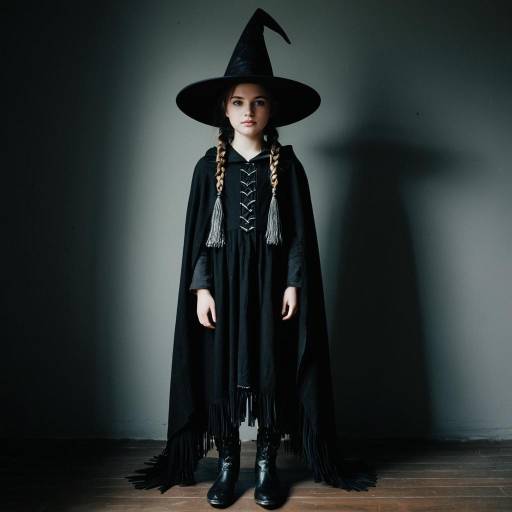 Young Girl in Witch Costume