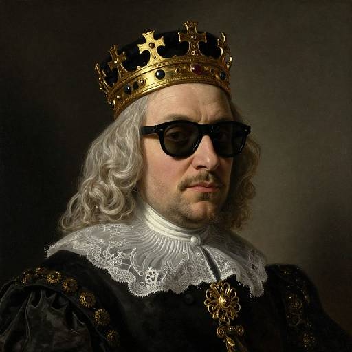 Royal Celebrity Portrait in Dutch Master Style