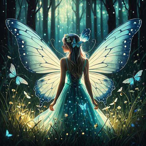 Ethereal Butterfly Fairy in Magical Meadow