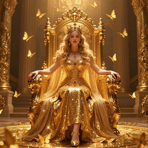 King Midas's Daughter in Golden Realm