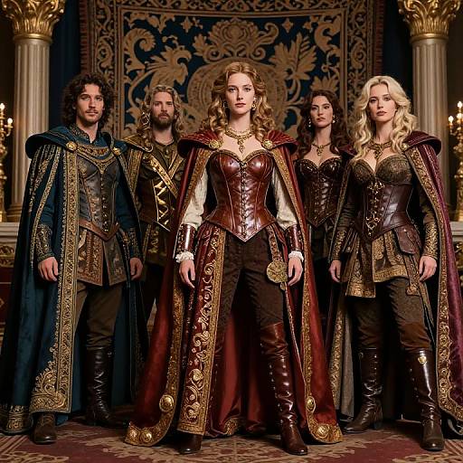 DND Adventurers in Opulent Attire