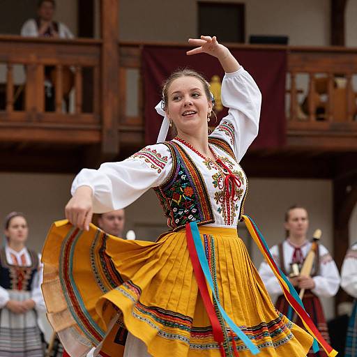 Cinematic Portrait of Polish Folk Dancer