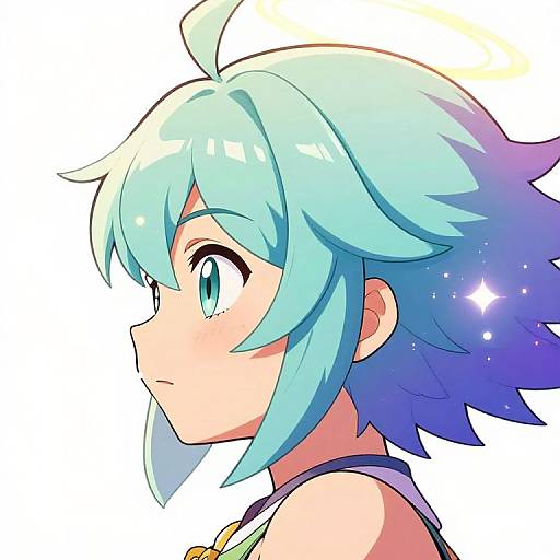 Anime Style Gaming Profile Portrait