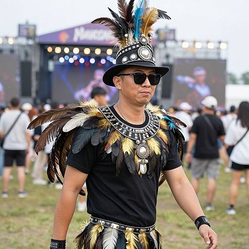 Feathered Music Festival Costume