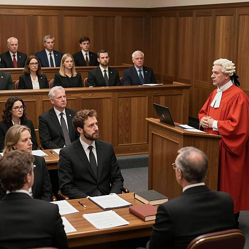 Intense Courtroom Drama in Wood Paneling