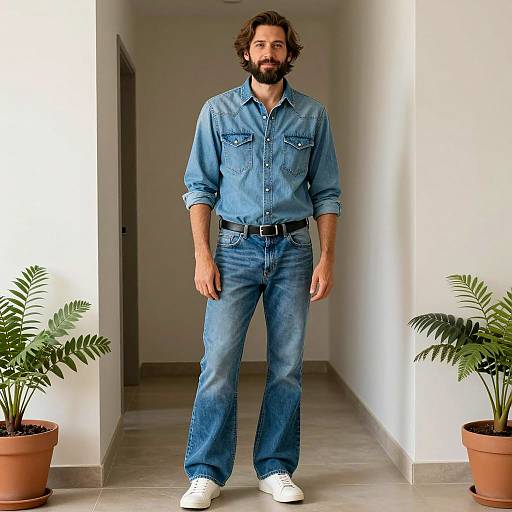 Casual Portrait of a Stylish Man