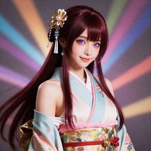 Ultra Detailed Kimono Portrait