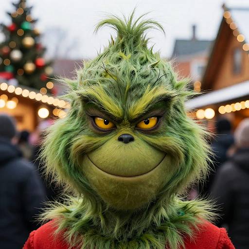 Grinch Filtered Smiling Portrait