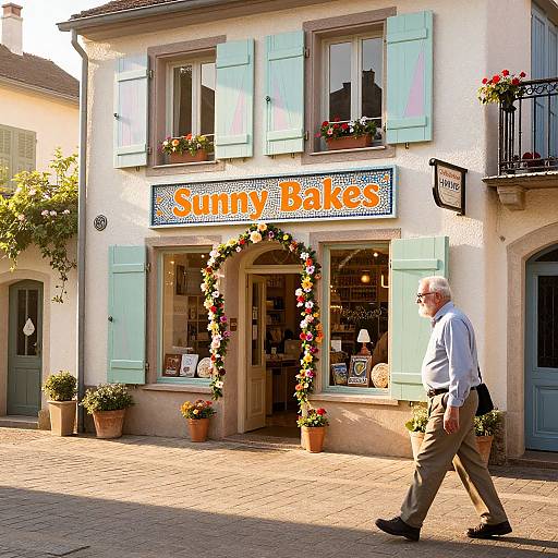 Whimsical European Village Storefront