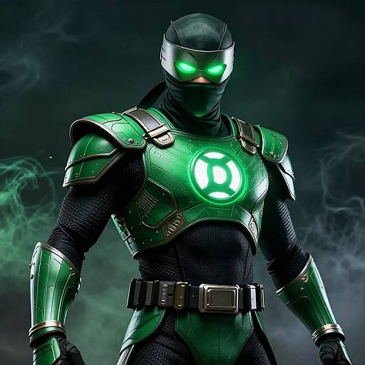 Green Lantern as Ninja Assassin