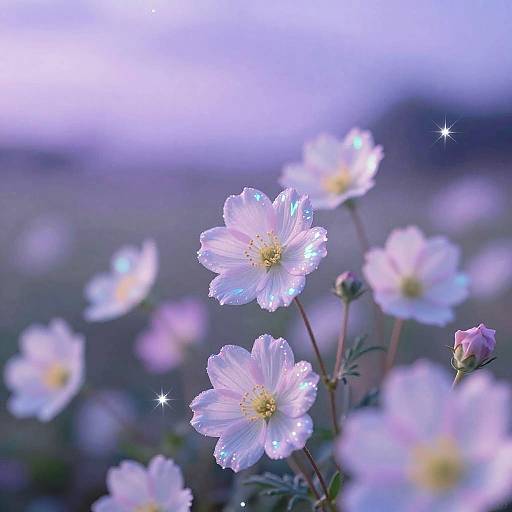 Dreamcore Iridescent Flowers Blooming