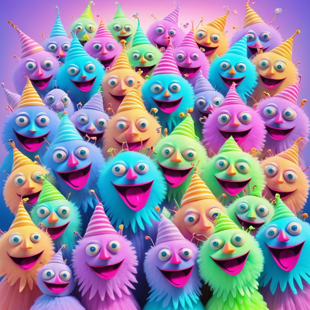 Bizarre Synchronized Puppet Universe Collage