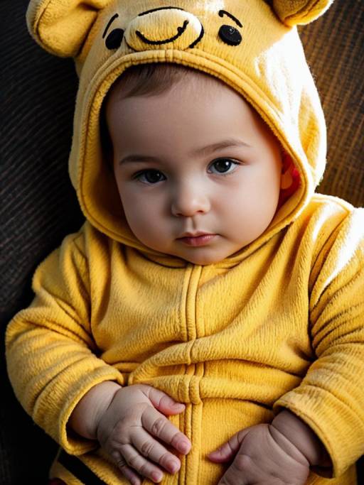 Baby in Yellow Pooh Costume