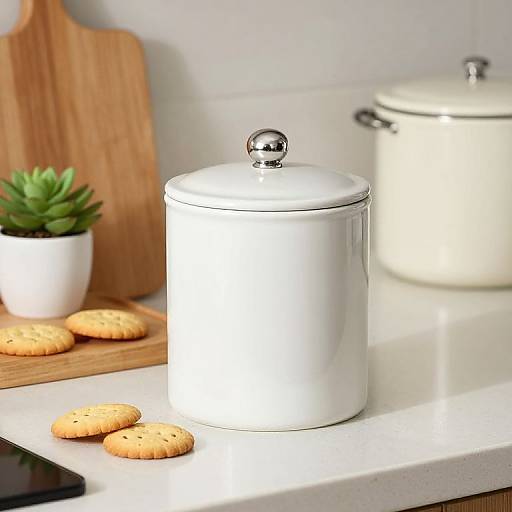 Cozy Kitchen Tea Canister Scene