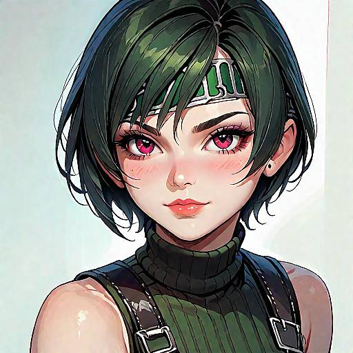 High-Score Anime Scene Featuring Yuffie