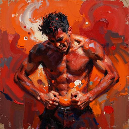 Surreal Abstract Stomach Punching Art