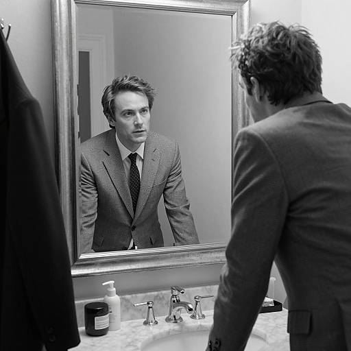 Elegant Reflection: A Timeless Portrait