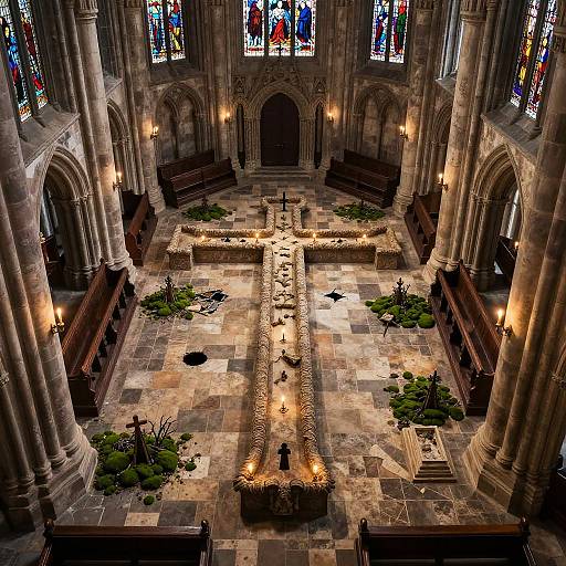 Ancient Cathedral DND Battlemap