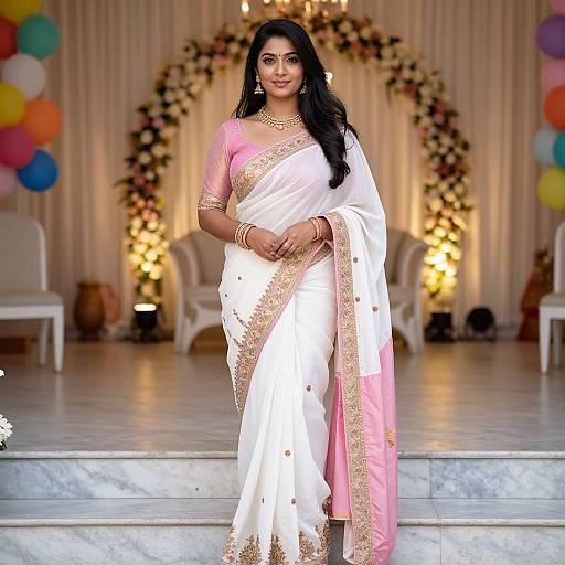 Elegant South Indian Bridal Saree