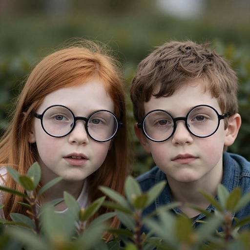 Whimsical Portrait of Kids in Nature