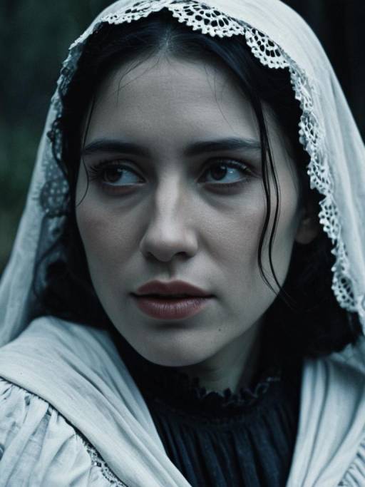 Woman in Llorona Costume Close-up