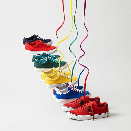 Vibrant Sneakers in Dynamic Patterns