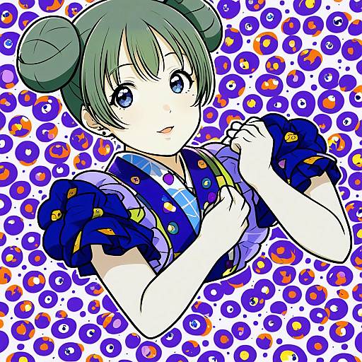 Illustration of Munakata atsumi, idolmaster in the style of Odawara hakone