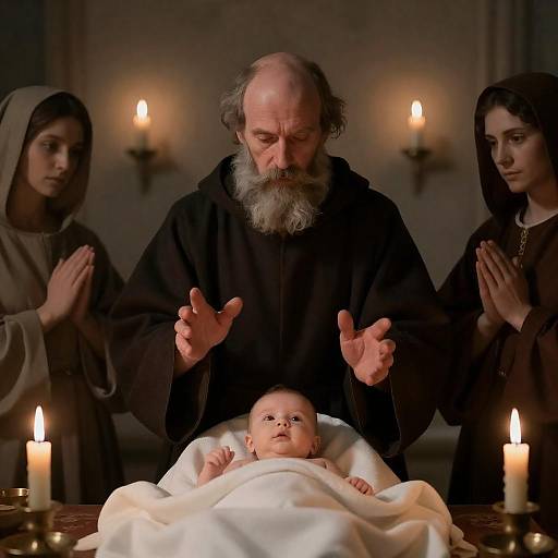 Mystical Scene of Wisdom and Innocence