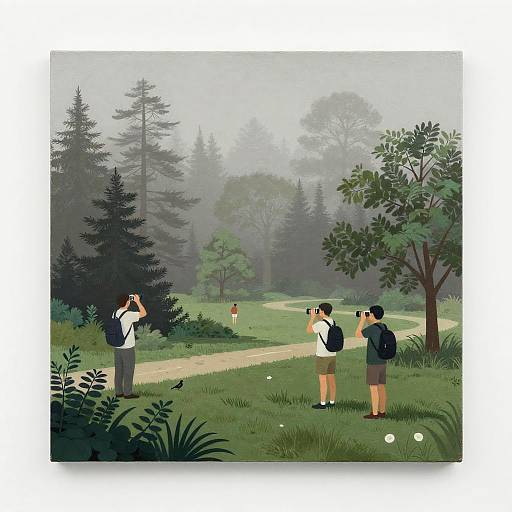 Minimalist Richard Diebenkorn Birdwatchers